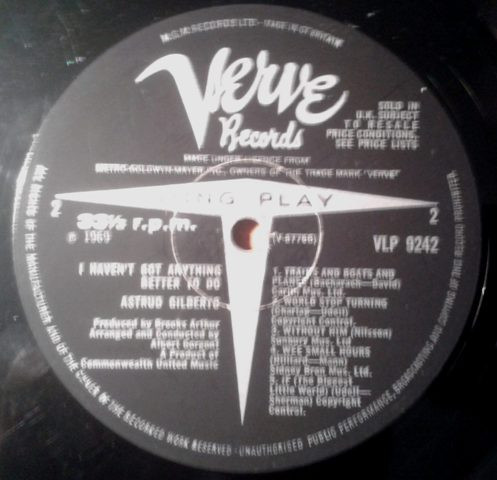 Astrud Gilberto - I Haven't Got Anything Better To Do | Verve Records (VLP 9242) - 4