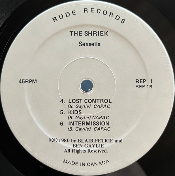 The Shriek - Sex Sells | Rude Records (REP 1) - 4 The Shriek - Sex Sells | Rude Records (REP 1) - 4