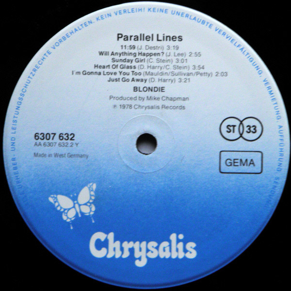 Blondie - Parallel Lines | Chrysalis (6307 632) - 3 Blondie - Parallel Lines | Chrysalis (6307 632) - 3