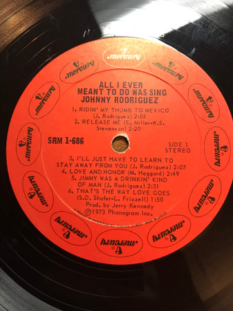 Johnny Rodriguez - All I Ever Meant To Do Was Sing [Vinyl] | Mercury (SRM-1-686) - 3