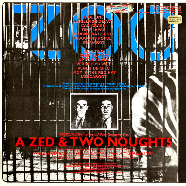 Michael Nyman - Music For Peter Greenaway's Film A Zed & Two Noughts | That's Entertainment Records (TER 1106) - 2