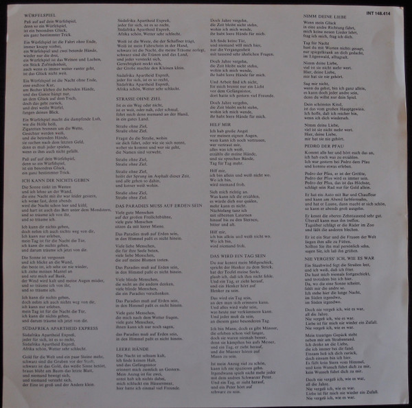 Ihre Kinder - Leere Hände | Erlkönig Schallplatten (INT 148.414) - 3 Ihre Kinder - Leere Hände | Erlkönig Schallplatten (INT 148.414) - 3