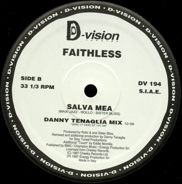 Faithless - Don't Leave | D:vision Records (DV 194) - 4 Faithless - Don't Leave | D:vision Records (DV 194) - 4