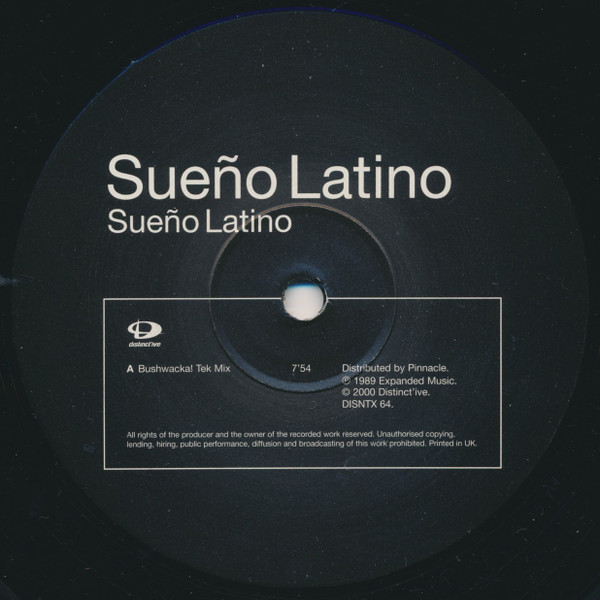 Sueño Latino - Sueño Latino (Remixes) | Distinct'ive Records (DISNTX 64) - 3 Sueño Latino - Sueño Latino (Remixes) | Distinct'ive Records (DISNTX 64) - 3