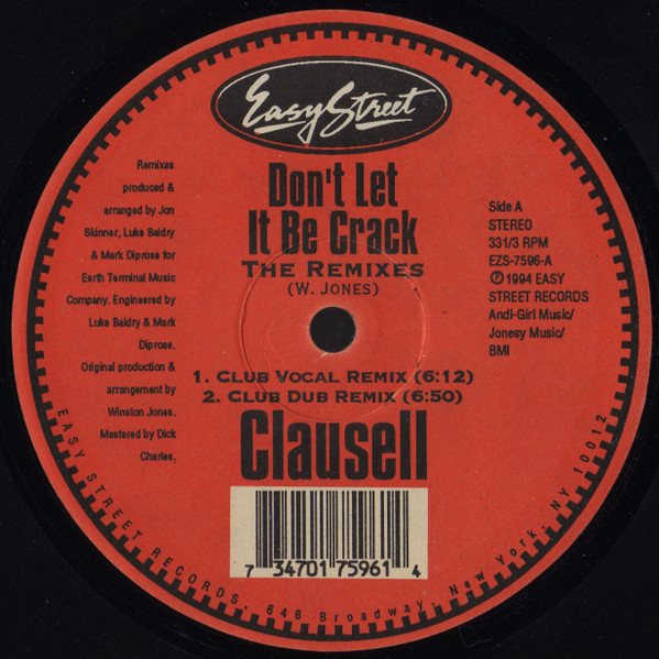 Clausell - Don't Let It Be Crack (The Remixes) | Easy Street Records (EZS-7596)