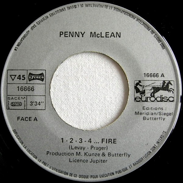Penny McLean - 1-2-3-4... Fire! | Eurodisc (911 039) - 3