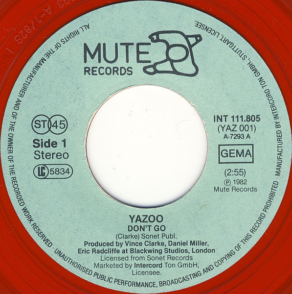 Yazoo - Don't Go | Mute (INT 111.805) - 3