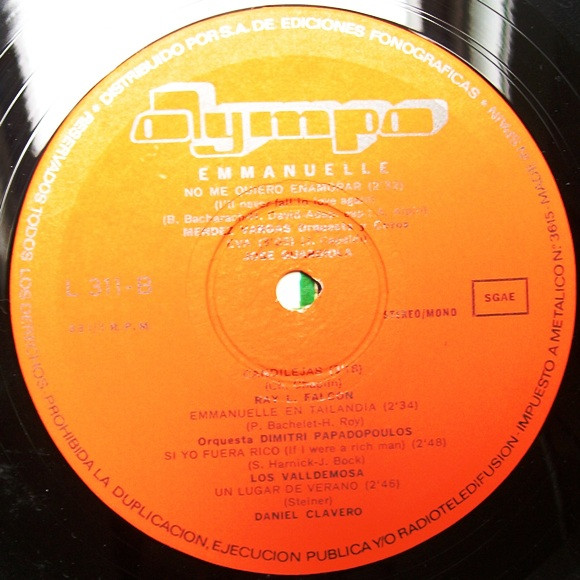 Various - Emmanuelle | Olympo (L-311) - 4