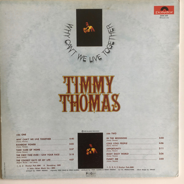 Timmy Thomas - Why Can't We Live Together | Polydor (2486 268) - 2 Timmy Thomas - Why Can't We Live Together | Polydor (2486 268) - 2