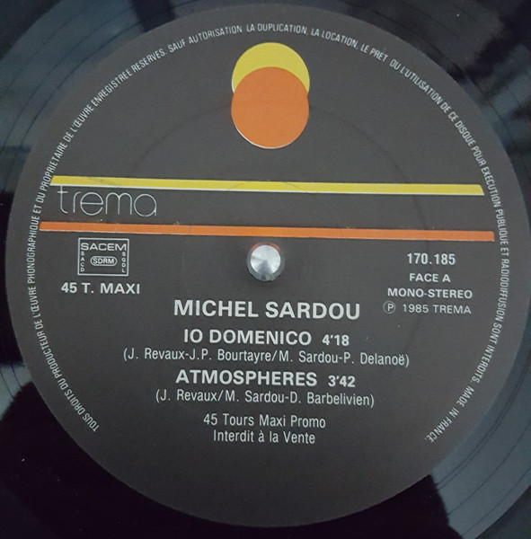 Michel Sardou - Io Domenico | Trema (170.185) - 3