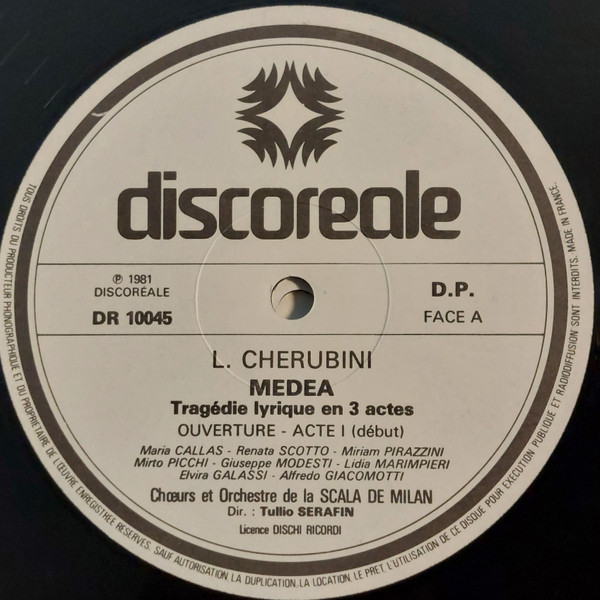 Luigi Cherubini - Maria Callas , Renata Scotto , Mirto Picchi , Miriam Pirazzini , Giuseppe Modesti , Coro Del Teatro Alla Scala et Orchestra Del Teatro Alla Scala , Tullio Serafin - Medea | Discoreale (DR 10045/47) - 4