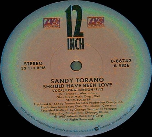 Sandy Torano - Should Have Been Love | Atlantic (0-86742) - main Sandy Torano - Should Have Been Love | Atlantic (0-86742) - main
