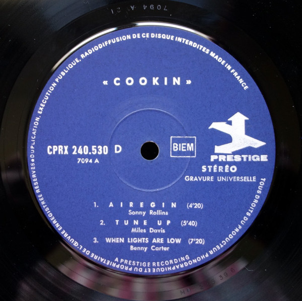 The Miles Davis Quintet - Cookin' With The Miles Davis Quintet | Prestige (CPRX 240530) - 3 The Miles Davis Quintet - Cookin' With The Miles Davis Quintet | Prestige (CPRX 240530) - 3