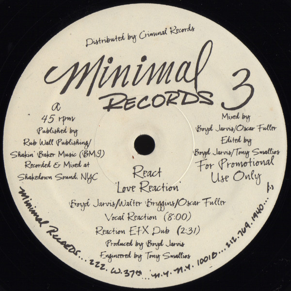 React - Love Reaction | Minimal Records (3) - main React - Love Reaction | Minimal Records (3) - main