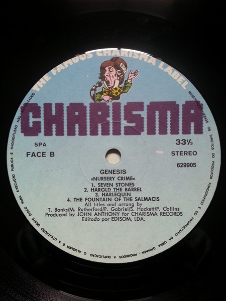 Genesis - Nursery Cryme | Charisma (629905) - 3