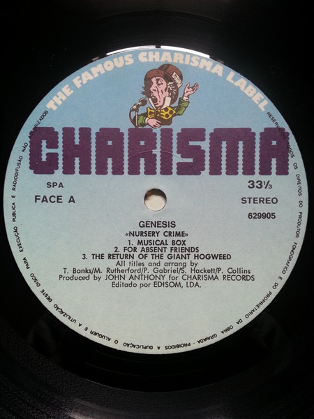Genesis - Nursery Cryme | Charisma (629905) - 2