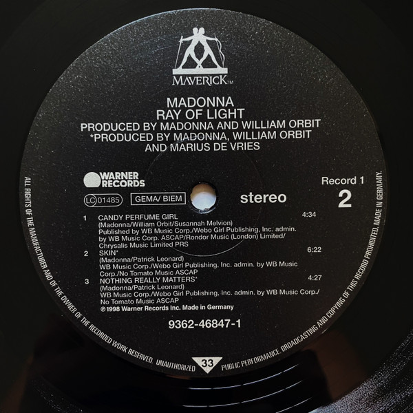 Madonna - Ray Of Light | Maverick (9362-46847-1) - 4 Madonna - Ray Of Light | Maverick (9362-46847-1) - 4