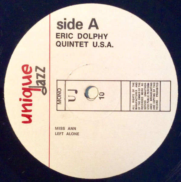 Eric Dolphy - Quintet U.S.A. | Unique Jazz (U♩ 10) - 4