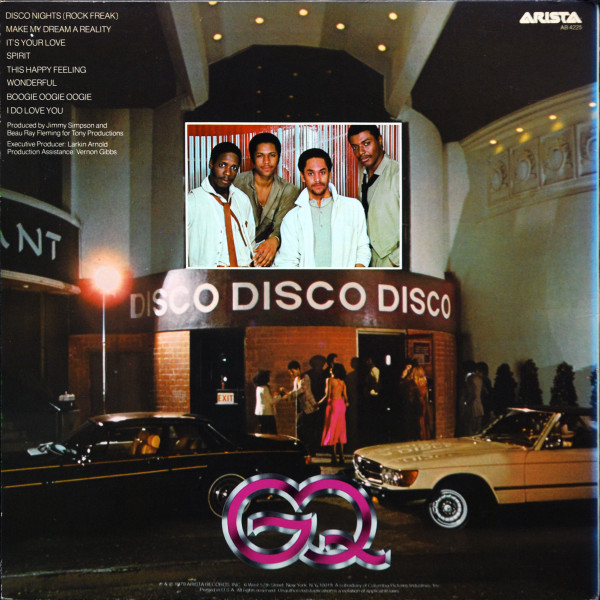 GQ - Disco Nights | Arista (AB 4225) - 2