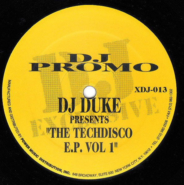 DJ Duke - Techdisco EP Vol. 1 | DJ Exclusive (XDJ-013)