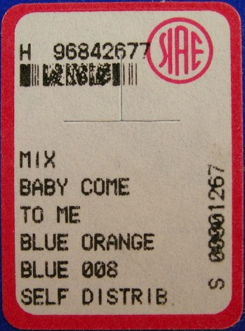 Alexander O'Neal Feat. Cherrelle - Baby Come To Me | Blue Orange (BLUE 008) - 2 Alexander O'Neal Feat. Cherrelle - Baby Come To Me | Blue Orange (BLUE 008) - 2