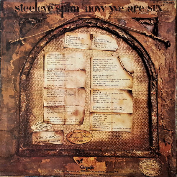 Steeleye Span - Now We Are Six | Chrysalis (040 1053 L) - 2 Steeleye Span - Now We Are Six | Chrysalis (040 1053 L) - 2