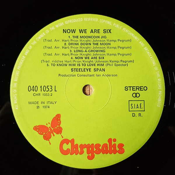 Steeleye Span - Now We Are Six | Chrysalis (040 1053 L) - 4 Steeleye Span - Now We Are Six | Chrysalis (040 1053 L) - 4
