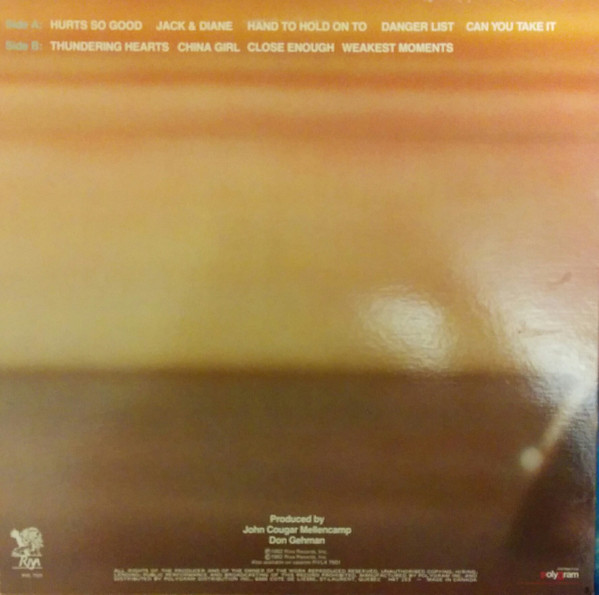 John Cougar Mellencamp - American Fool | Riva (RVL 7501) - 2 John Cougar Mellencamp - American Fool | Riva (RVL 7501) - 2