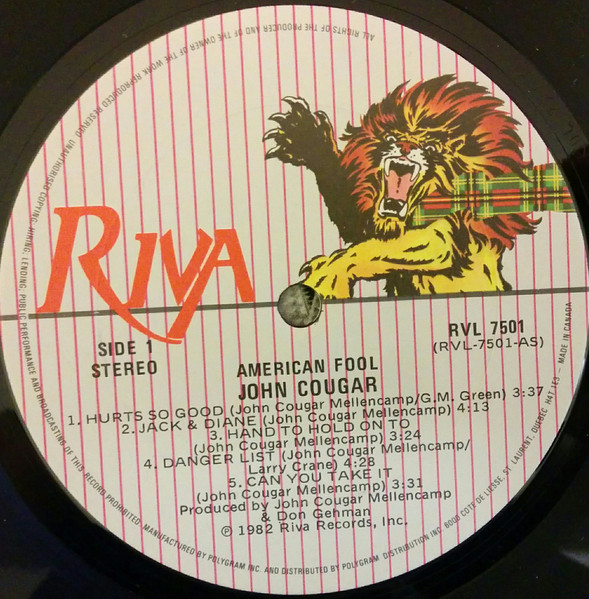 John Cougar Mellencamp - American Fool | Riva (RVL 7501) - 3 John Cougar Mellencamp - American Fool | Riva (RVL 7501) - 3