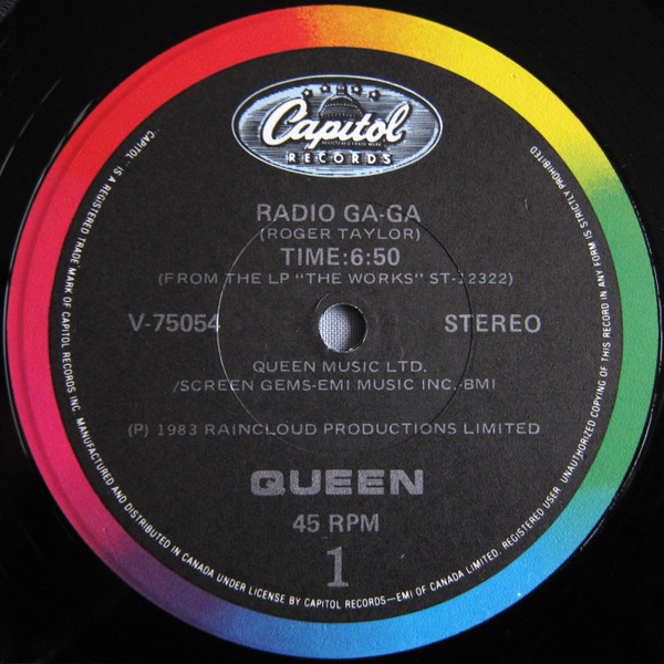 Queen - Radio Ga Ga (12") [Vinyl] | Capitol Records (V-75054) - 3