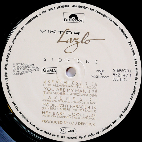 Viktor Lazlo - Viktor Lazlo | Polydor (832 147-1) - 3 Viktor Lazlo - Viktor Lazlo | Polydor (832 147-1) - 3