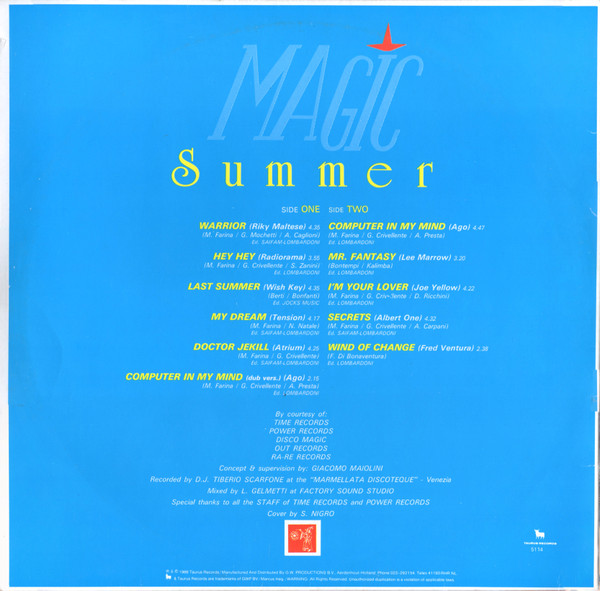 Various - Magic Summer | Taurus Records (TSR 5114) - 2