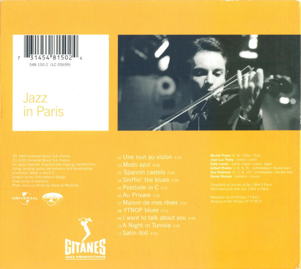 Jean-Luc Ponty - Jazz Long Playing | Gitanes Jazz Productions (548 150-2) - 2 Jean-Luc Ponty - Jazz Long Playing | Gitanes Jazz Productions (548 150-2) - 2