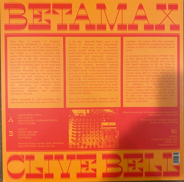Betamax Vs Clive Bell - Betamax Vs Clive Bell | Byrd Out (BYR035) - 2