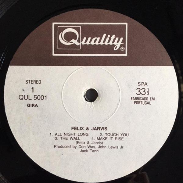 Felix & Jarvis - Felix & Jarvis | Quality (QUL 5001) - 3