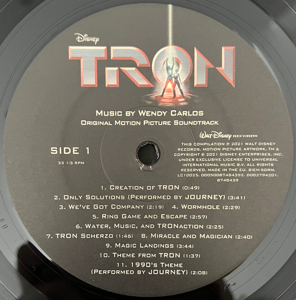Wendy Carlos - Tron (Original Motion Picture Soundtrack) | Walt Disney Records (00050087484392) - 2