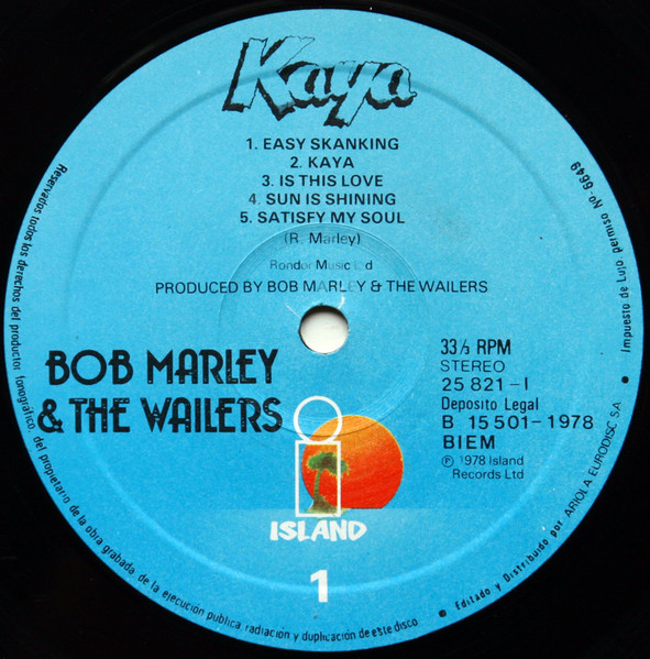 Bob Marley & The Wailers - Kaya | Island Records (25 821-I) - 3