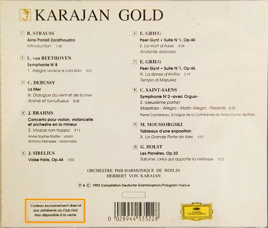 Various - Karajan Gold | Deutsche Grammophon (445352-2) - 2