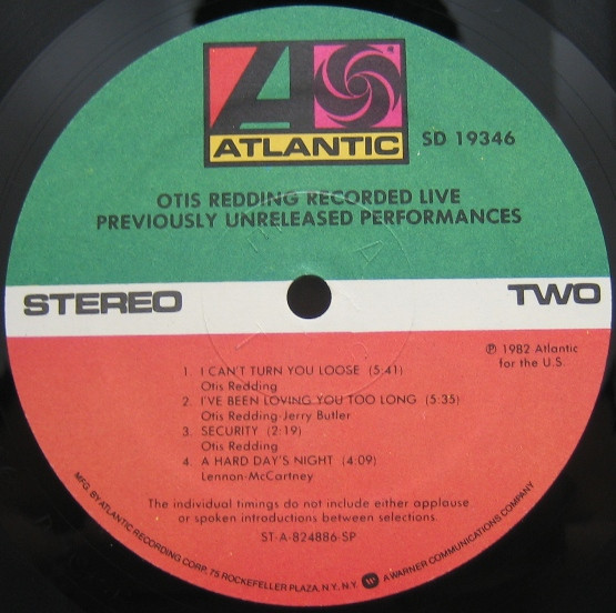 Otis Redding - Recorded Live (Previously Unreleased Performances) | Atlantic (SD 19346) - 4 Otis Redding - Recorded Live (Previously Unreleased Performances) | Atlantic (SD 19346) - 4