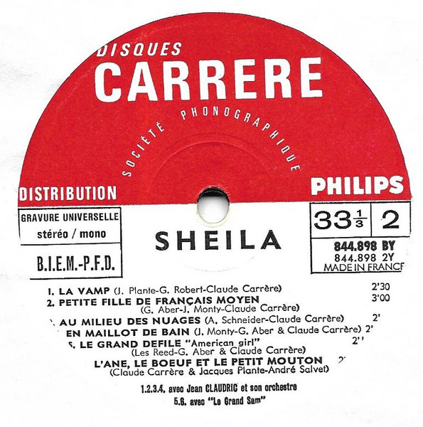 Sheila - Long Sera L'hiver | Disques Carrere (844.898 BY) - 4 Sheila - Long Sera L'hiver | Disques Carrere (844.898 BY) - 4