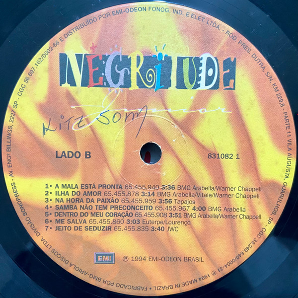 Negritude Junior - Deixa Acontecer | EMI (831082 1) - 3 Negritude Junior - Deixa Acontecer | EMI (831082 1) - 3