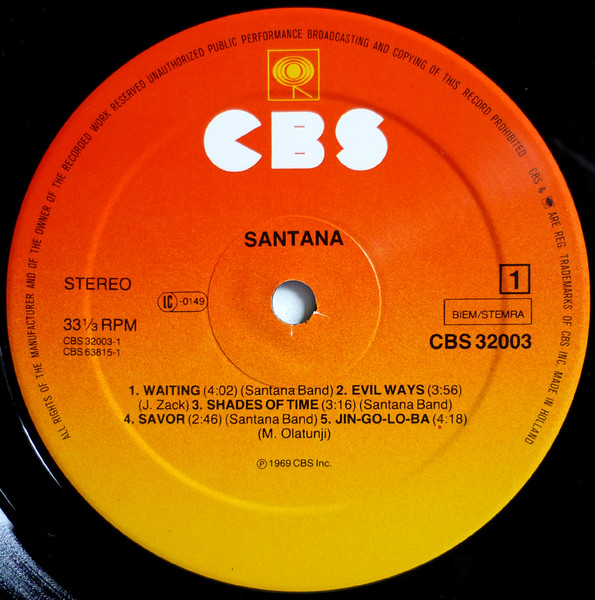 Santana - Santana | CBS (CBS 32003) - 3