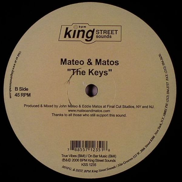 Mateo & Matos - Celestial Moments / The Keys | BPM King Street Sounds (KSS 1235) - 2