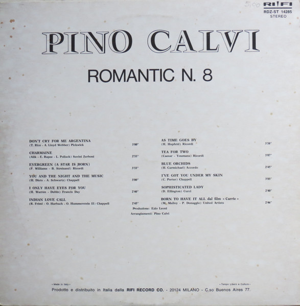 Pino Calvi - Romantic N. 8 | Rifi (RDZ-ST 14285) - 2 Pino Calvi - Romantic N. 8 | Rifi (RDZ-ST 14285) - 2