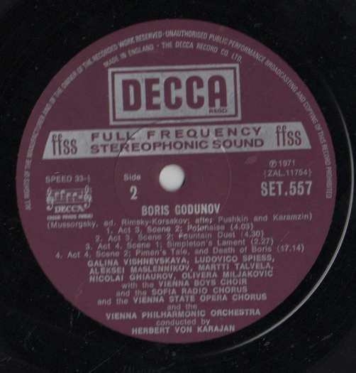 Modest Mussorgsky - Boris Godunov - Highlights | Decca (SET.557) - 3 Modest Mussorgsky - Boris Godunov - Highlights | Decca (SET.557) - 3