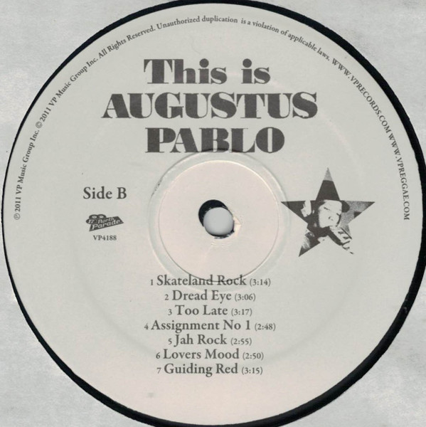 Augustus Pablo - This Is Augustus Pablo | 17 North Parade (VP4188) - 3 Augustus Pablo - This Is Augustus Pablo | 17 North Parade (VP4188) - 3
