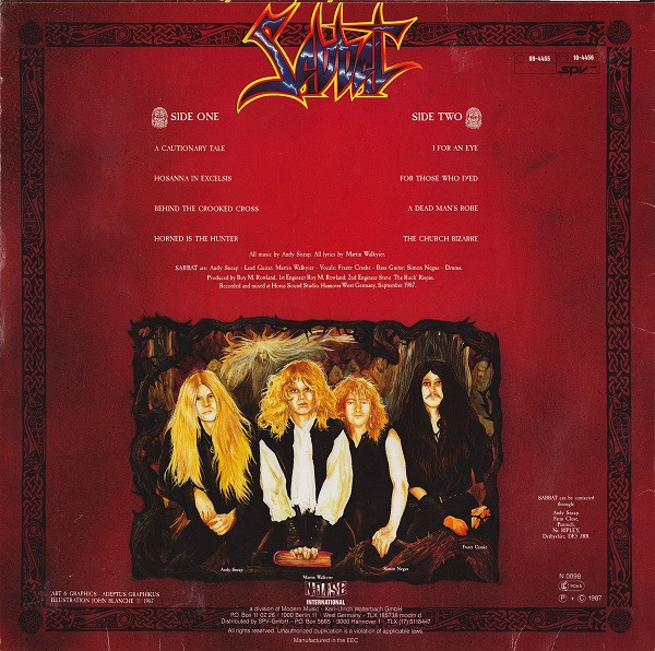 Sabbat - History Of A Time To Come | Noise International (N 0098) - 2