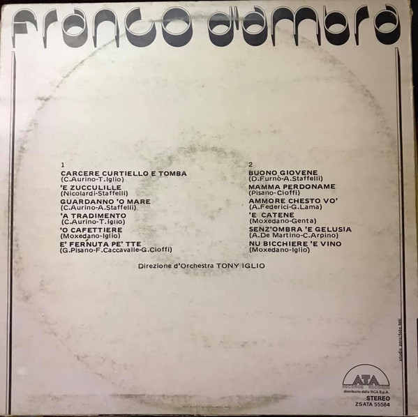 Franco D'Ambra - Franco D'Ambra | ATA Records (ZSATA 55584) - 2 Franco D'Ambra - Franco D'Ambra | ATA Records (ZSATA 55584) - 2