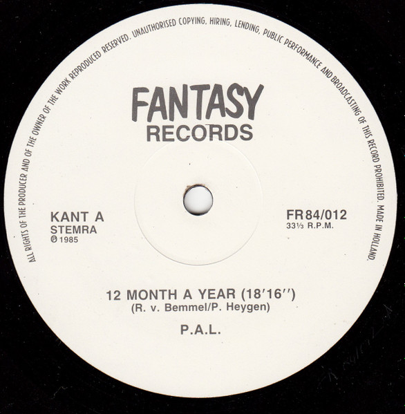 Various - 12 Month A Year | Fantasy Records (FR84/012)