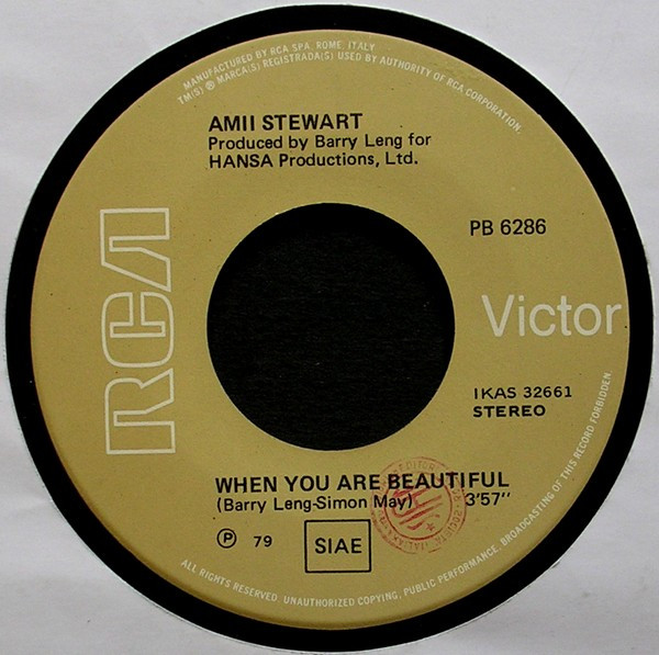 Amii Stewart - Knock On Wood | RCA (PB 6286) - 4